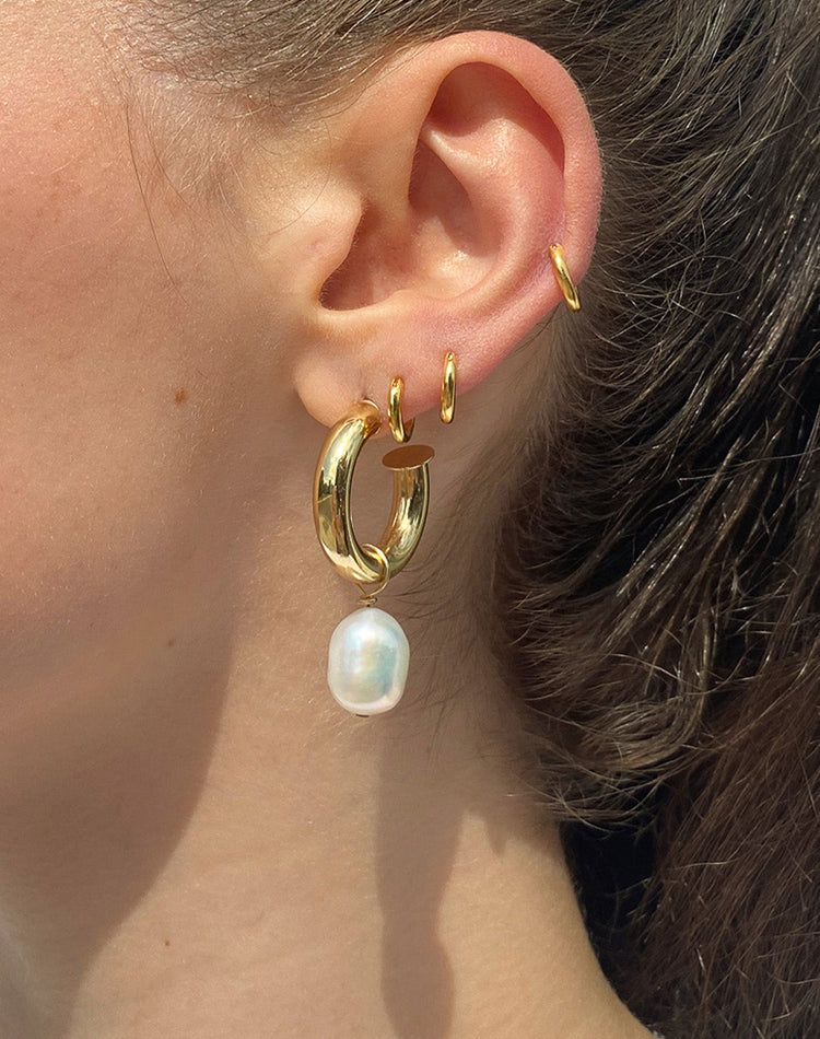 Big Ada Gold Chunky Hoops Earring Set